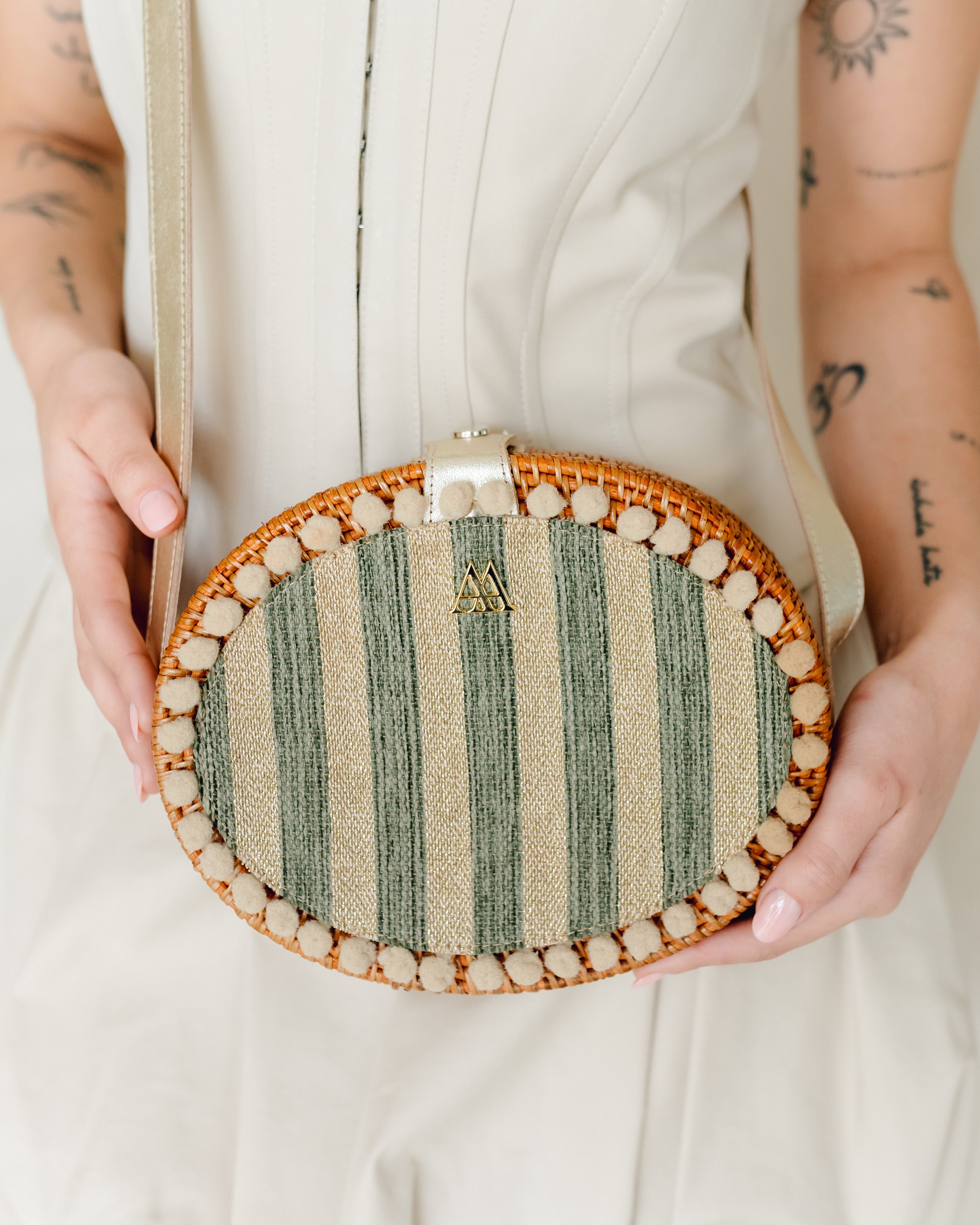Rosario Rayas Lurex Verde