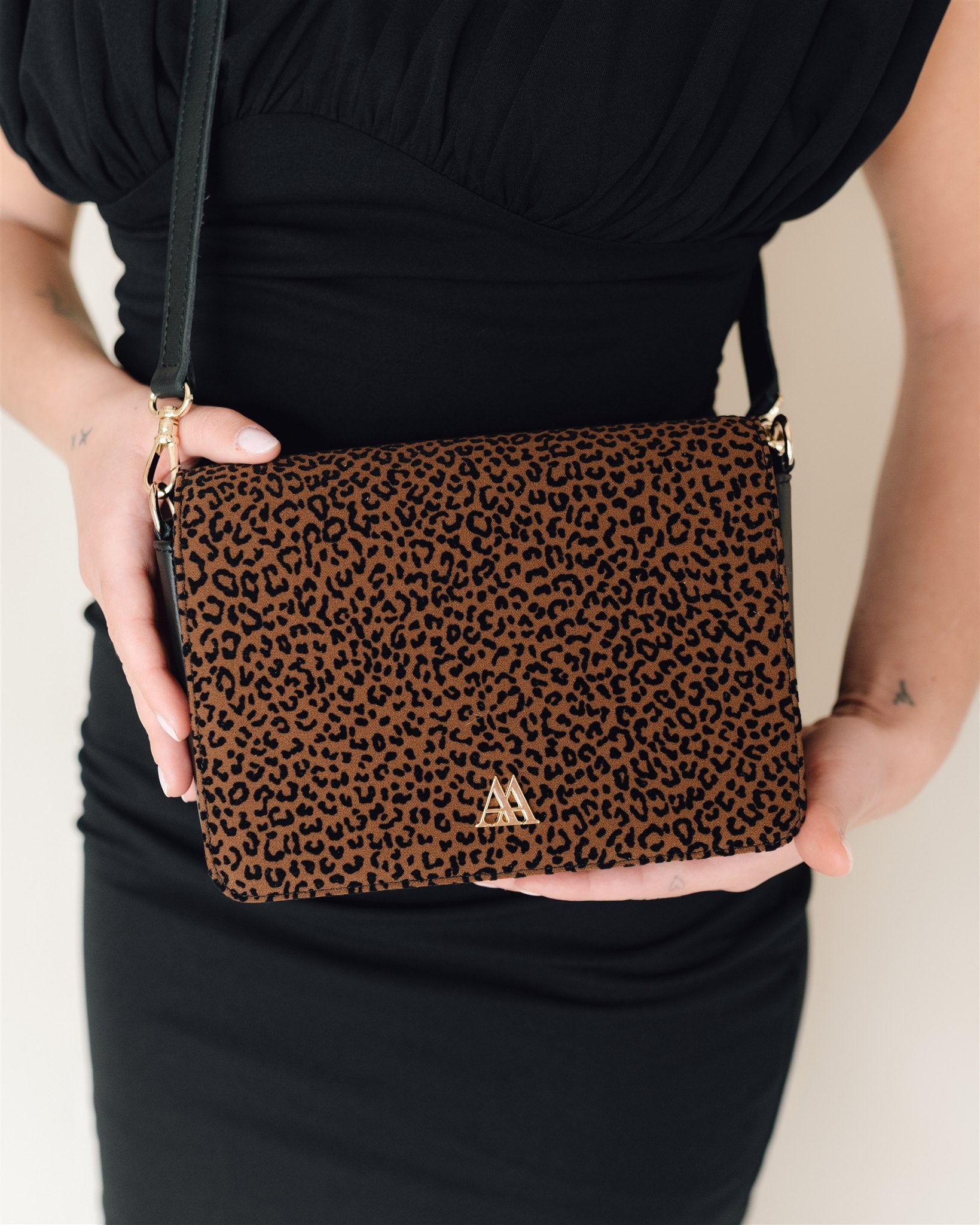 Maria Mini Leather Flap Bag, Red