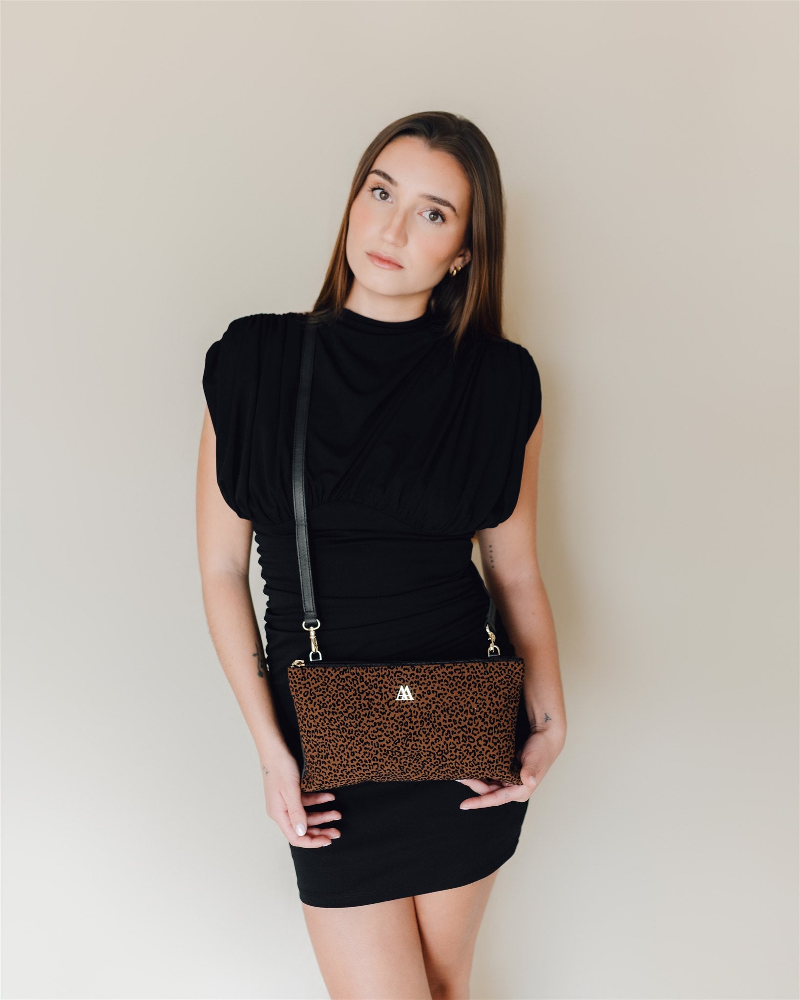 Catalina Leather Clutch Bag
