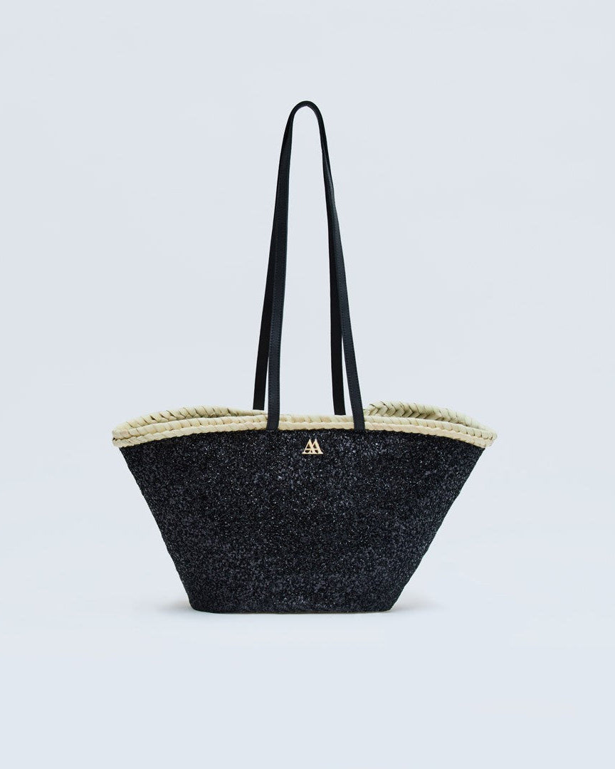 Carmen Capazo Small Black Glitter