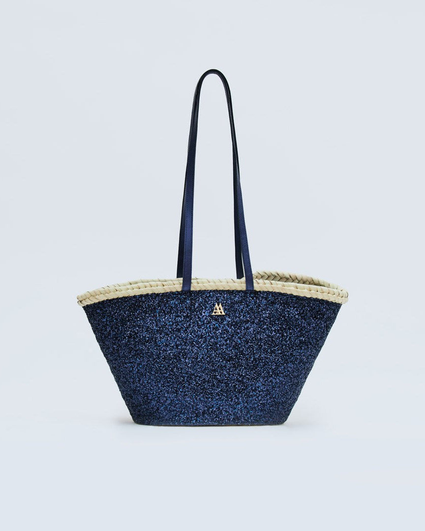 Carmen Capazo Small Glitter Navy