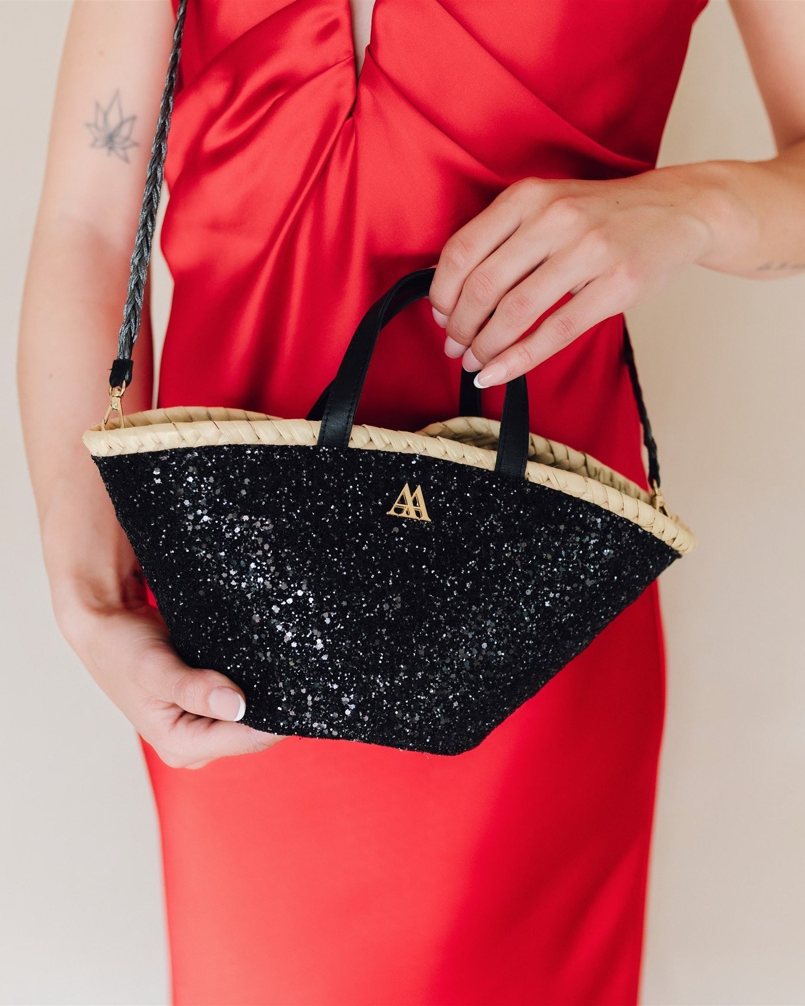 Carmina Capazo Mini Glitter Black