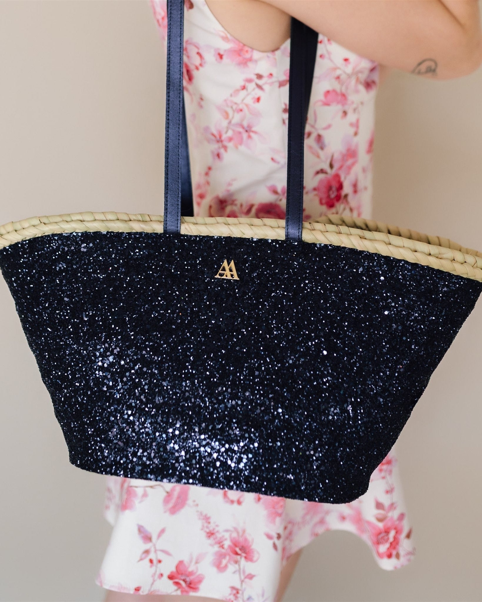 Carmen Capazo Small Glitter Navy