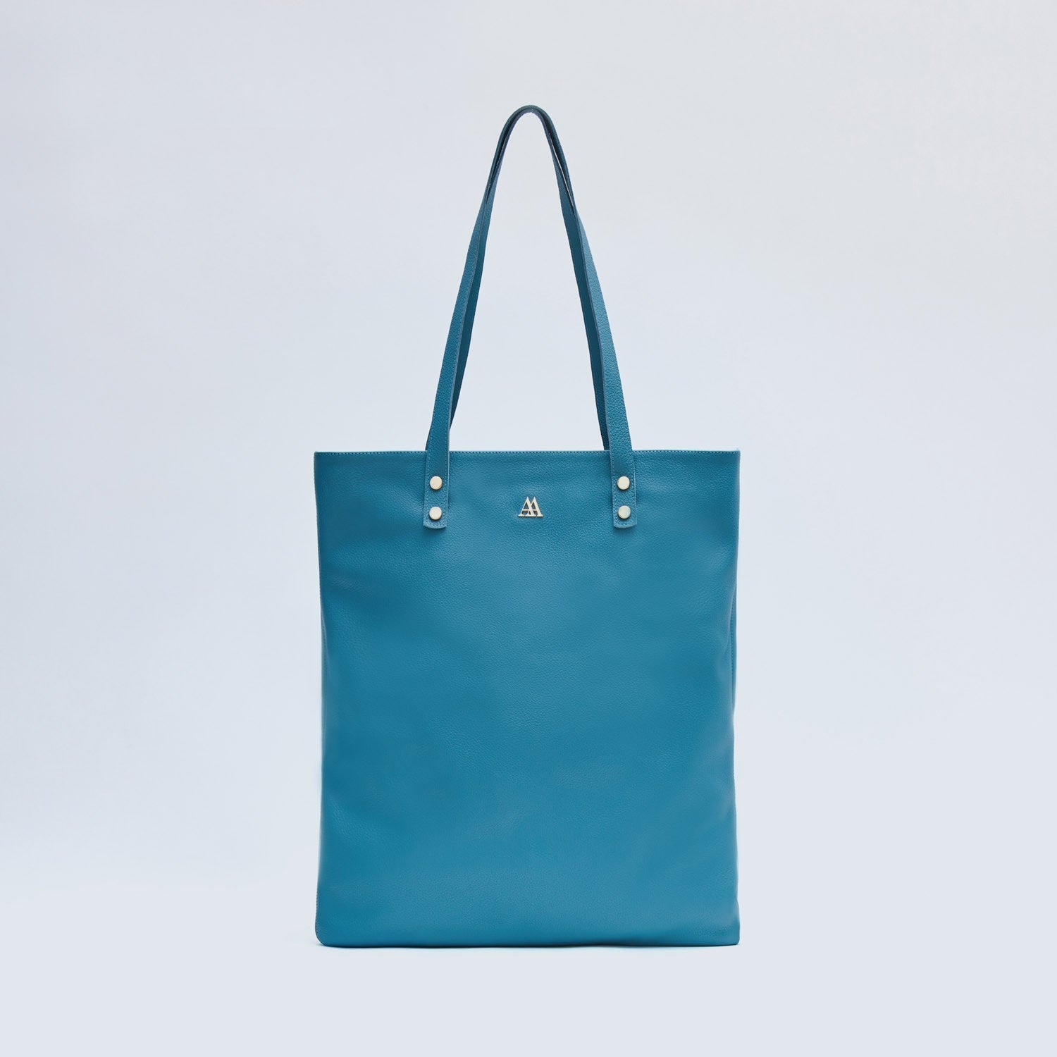 Noa Bolso Tote Bag Piel Turquesa