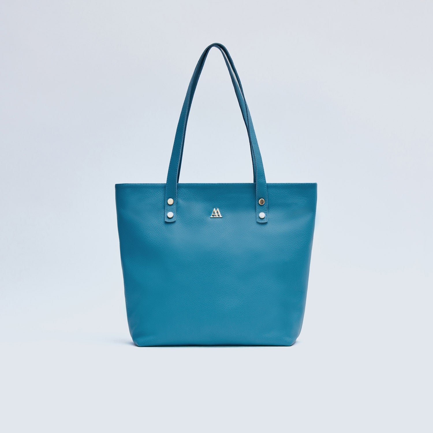 Sofía Bolso Shopper Piel Turquesa