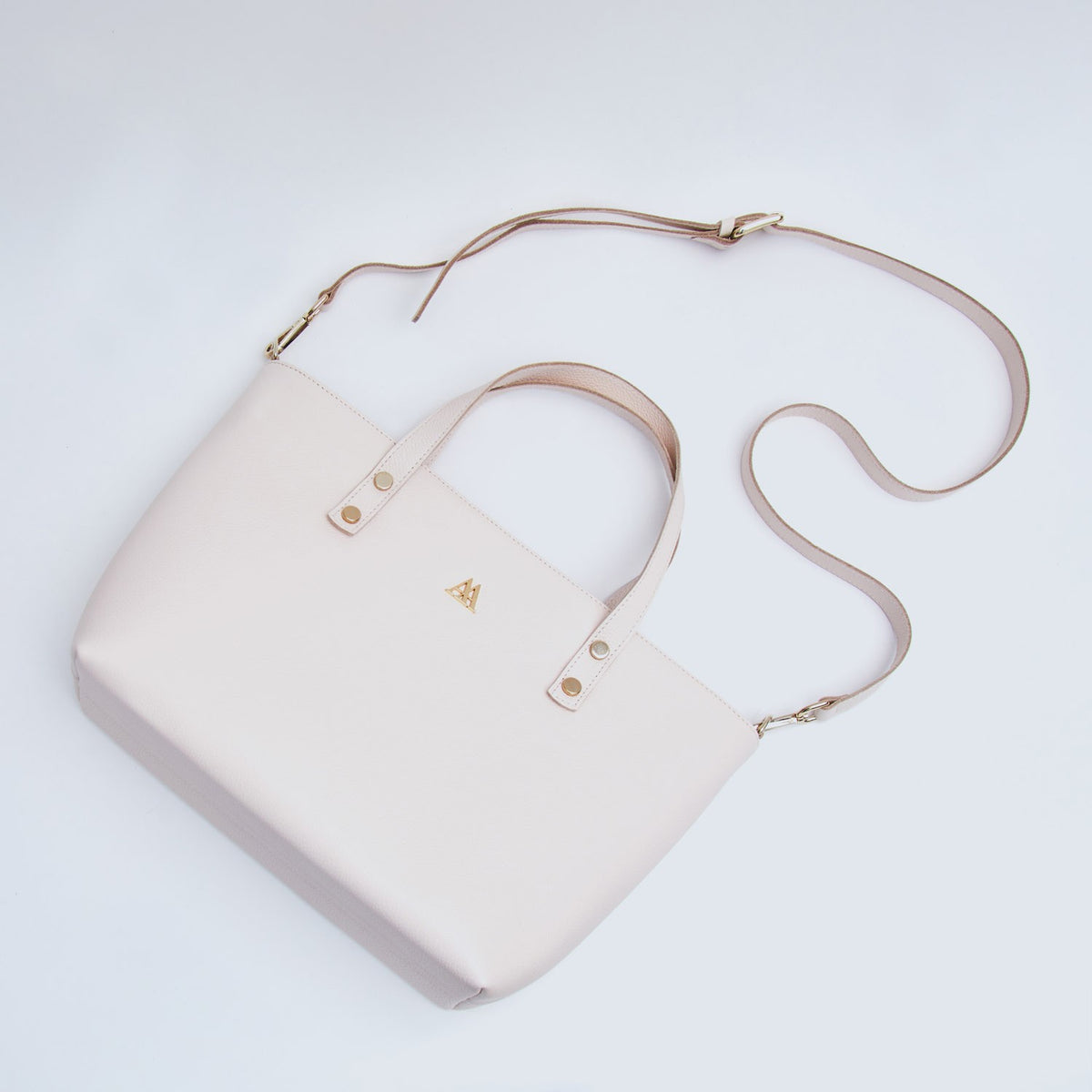 Antonia Bolso Shopper Piel Blanco Nude