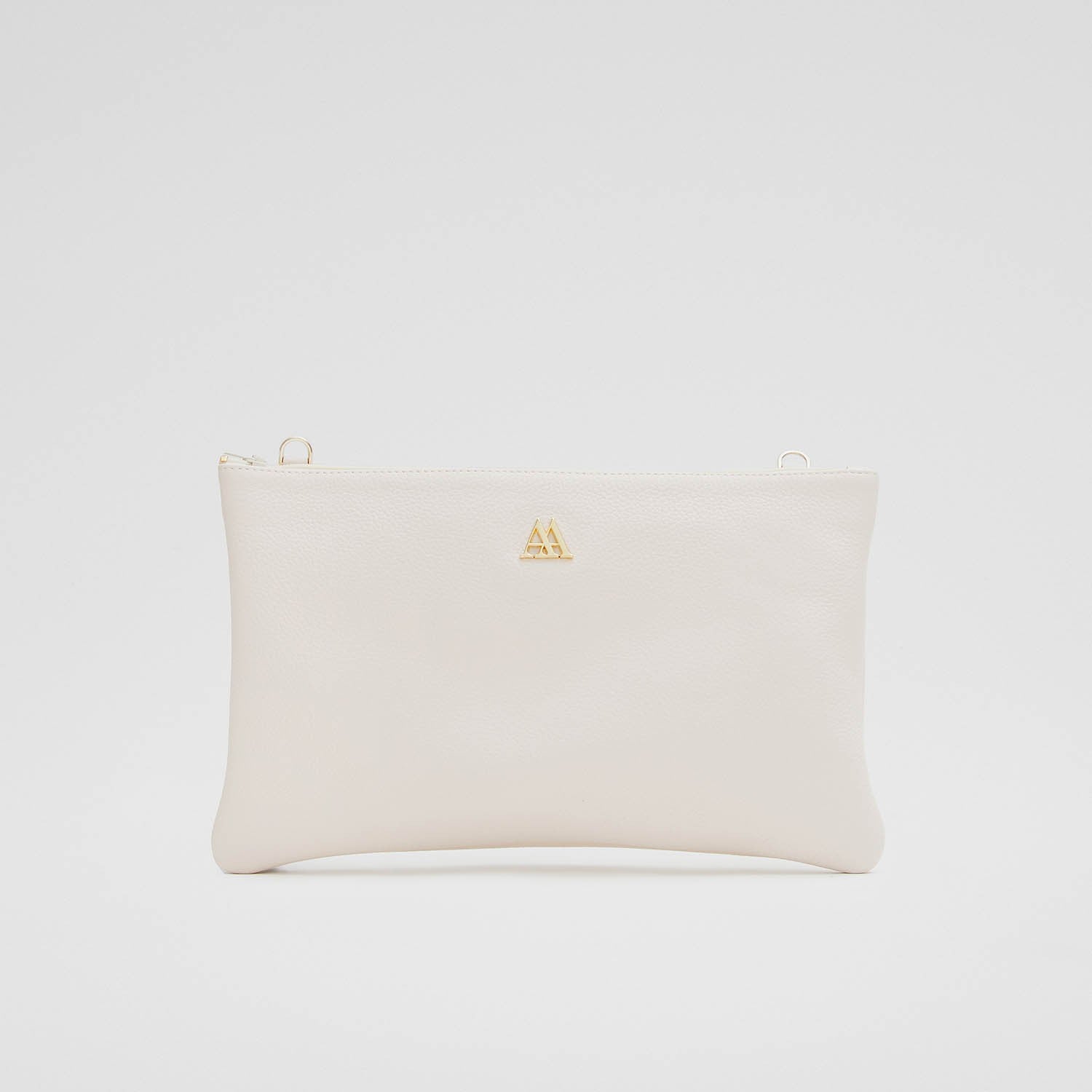 Catalina Bolso Clutch Piel Blanco Nude