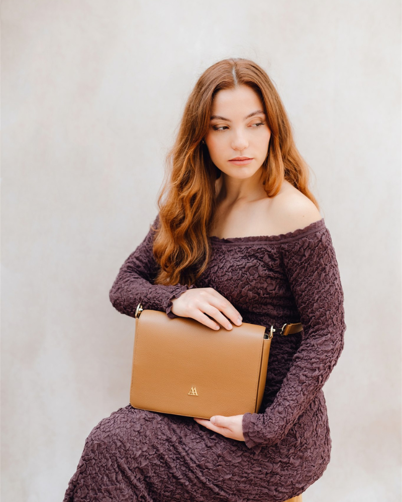 María Bolso Solapa Mini Piel Cuero