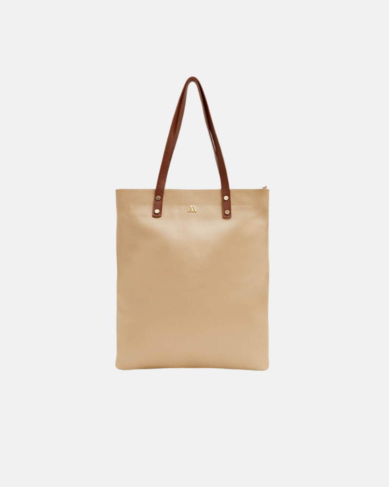 Noa Bolso Tote Bag Piel Beig