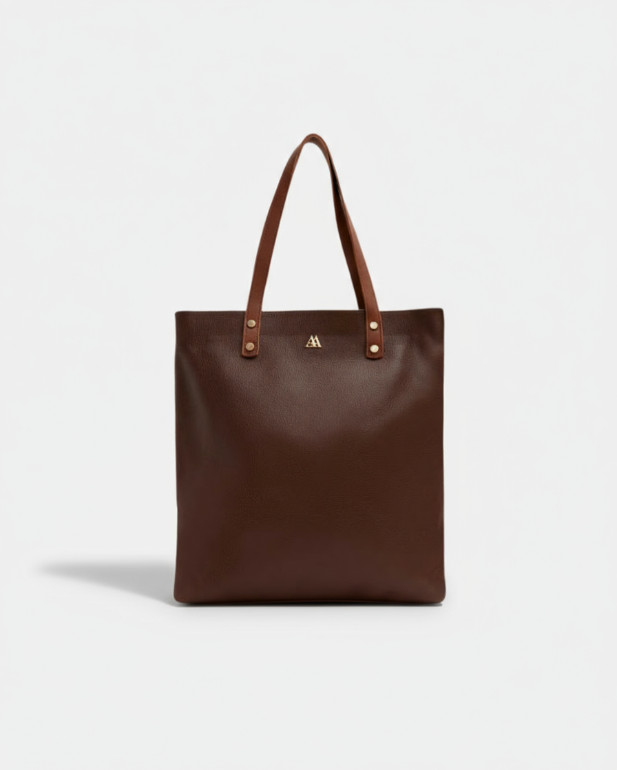 Noa Tote Bag Brown Leather
