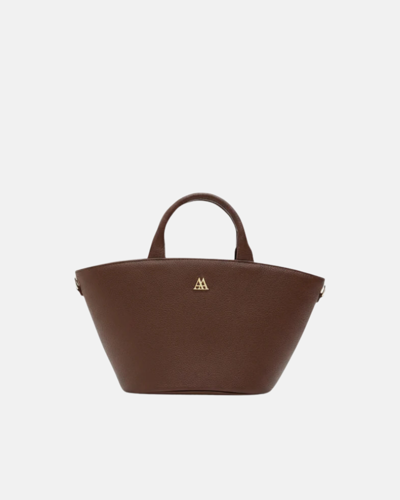 Carlota Brown Leather Tote Bag