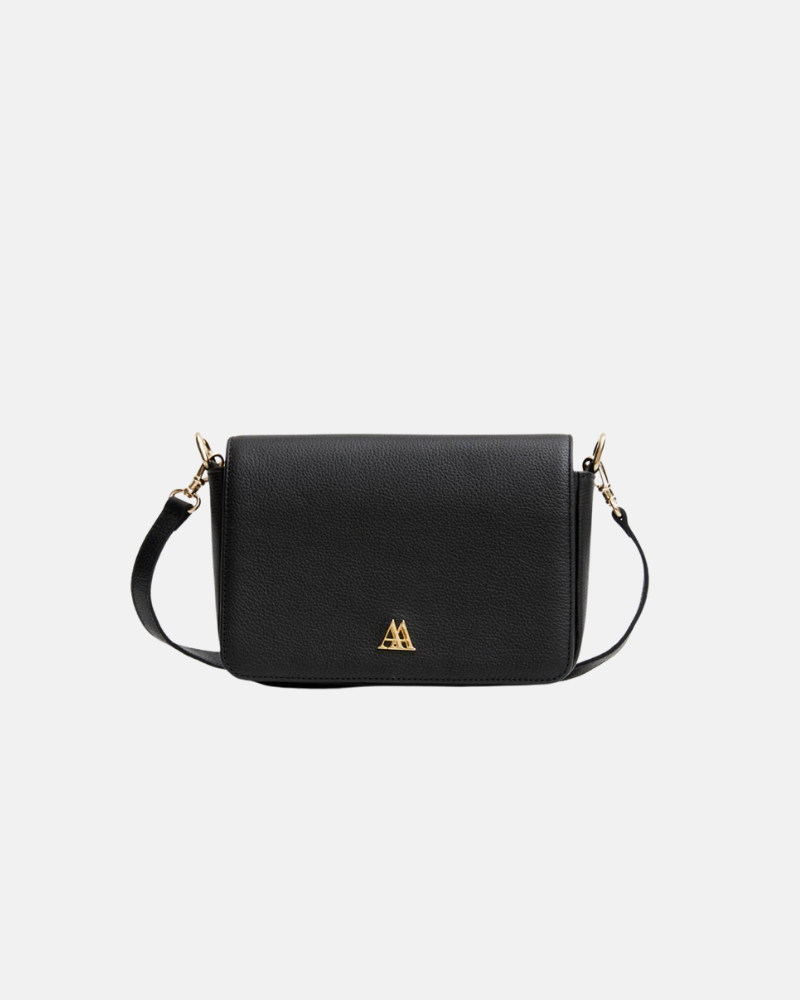 María Bolso Solapa Mini Piel Negro