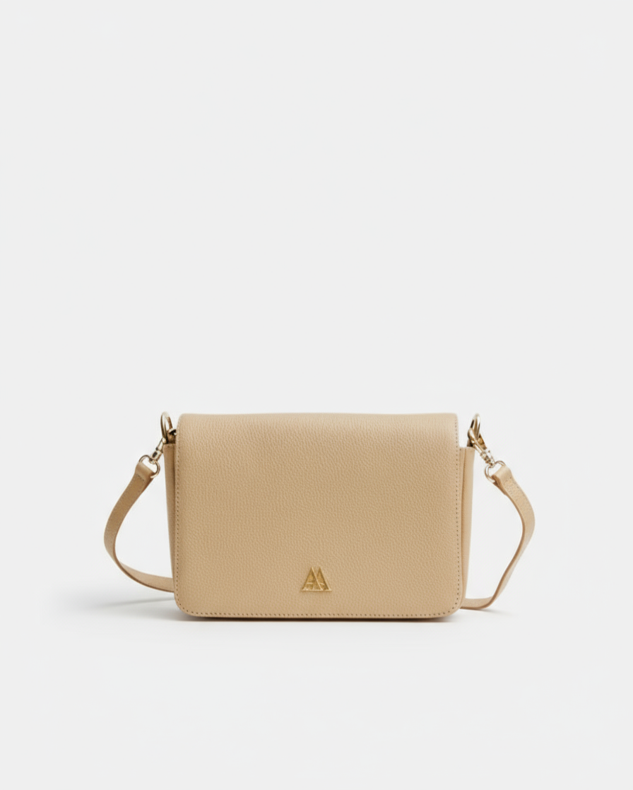 Maria Solapa Mini Leather Beige