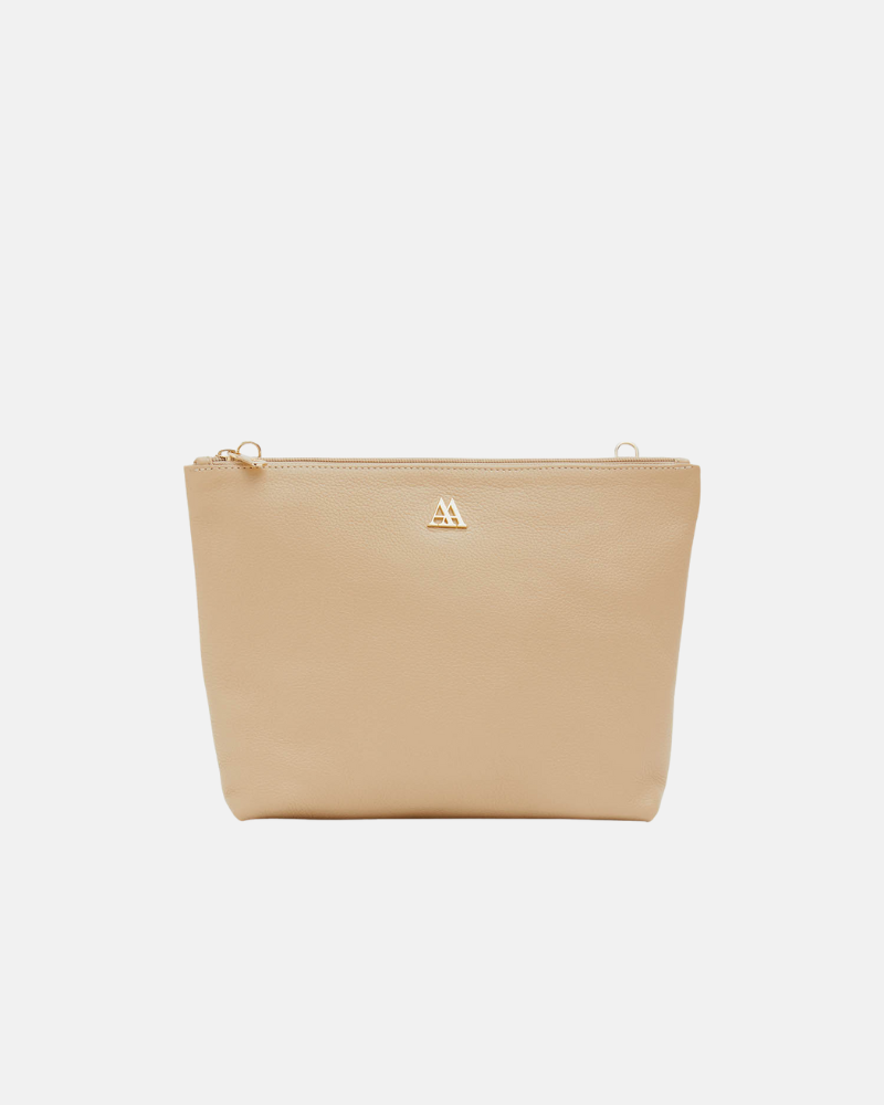 Manola Bolso Clutch Piel Beig