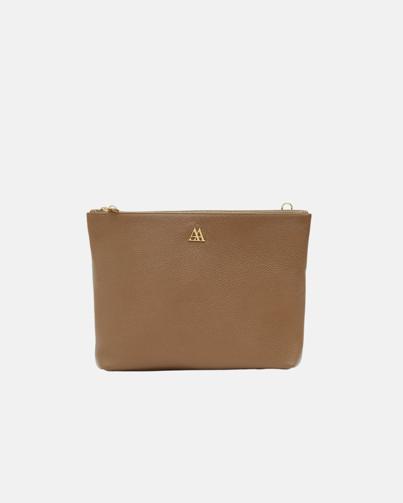Manola Bolso Clutch Piel Taupe