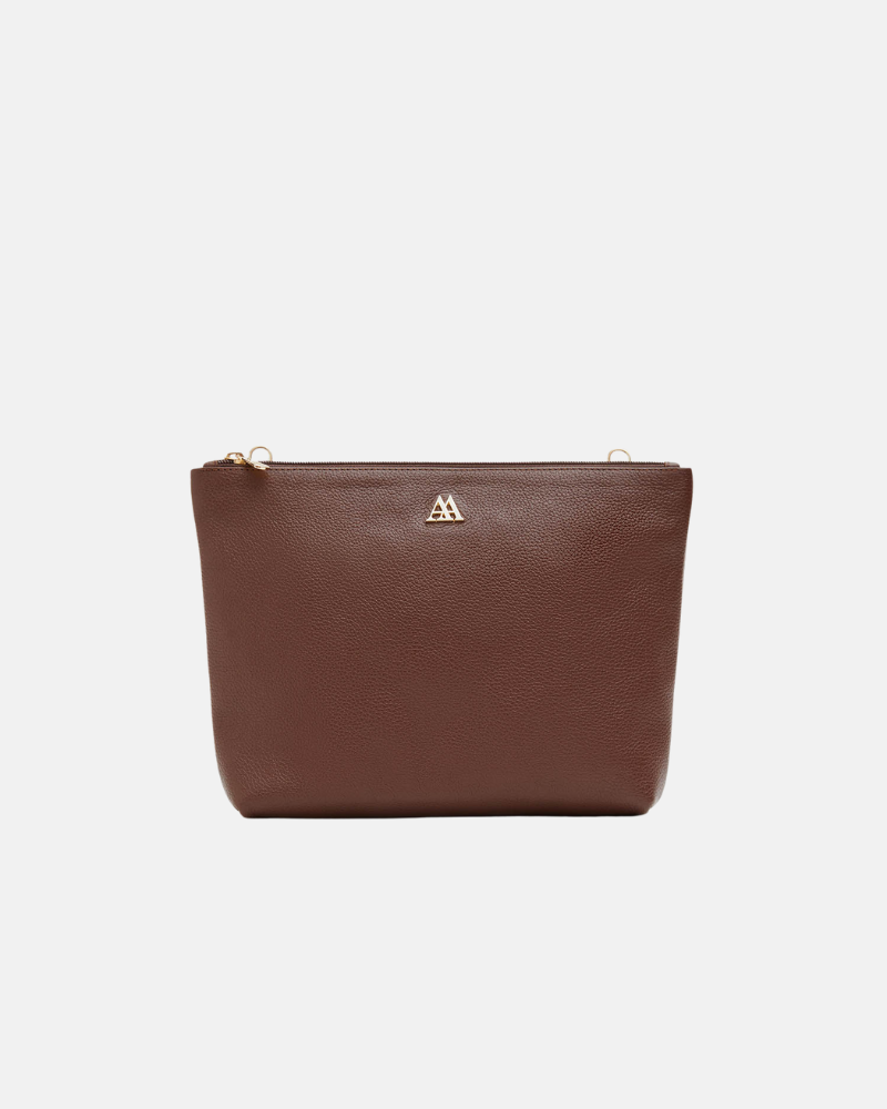 Manola Bolso Clutch Piel Marrón