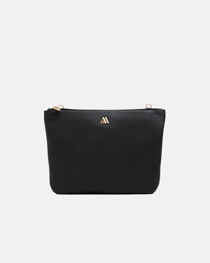 Manola Bolso Clutch Piel Negro