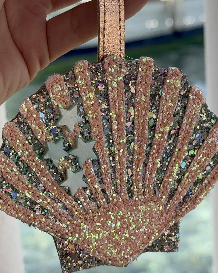 Pink Seashell Charm by Cris Mata