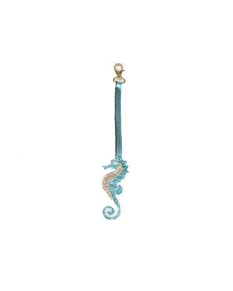 Turquoise Seahorse Charm by Cris Mata