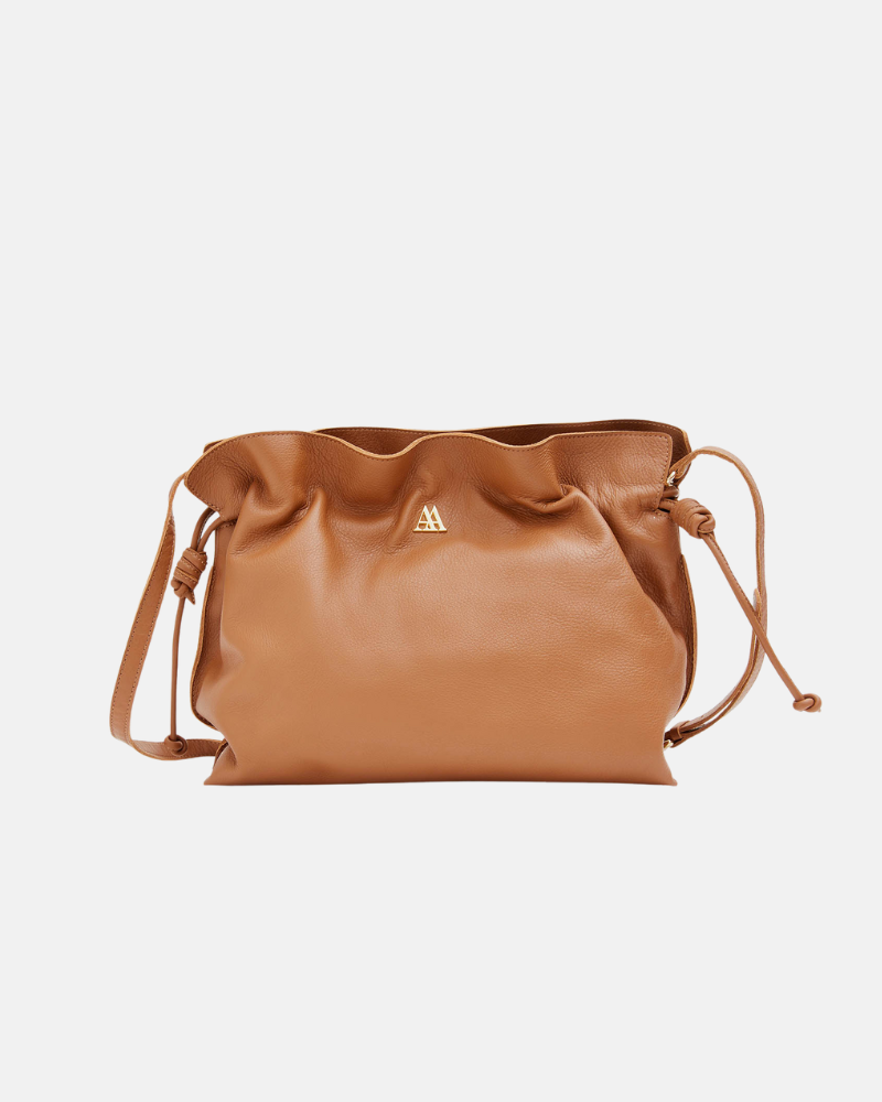 Fátima Bolso Fruncido Piel Cuero