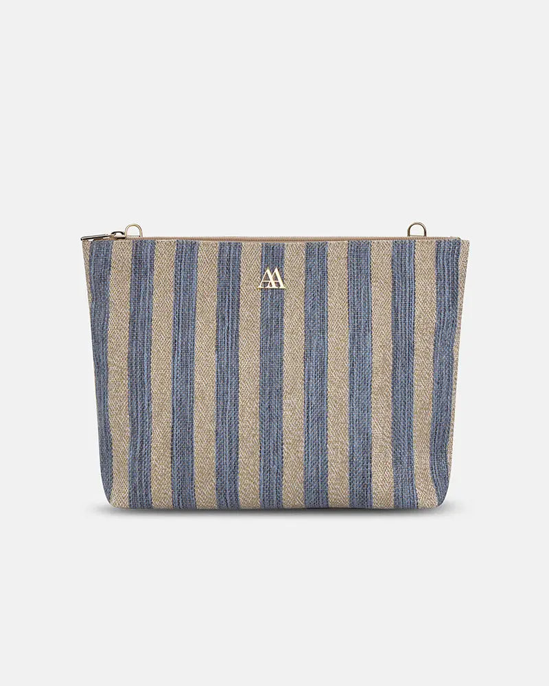 Manola Brown Leather Clutch Bag