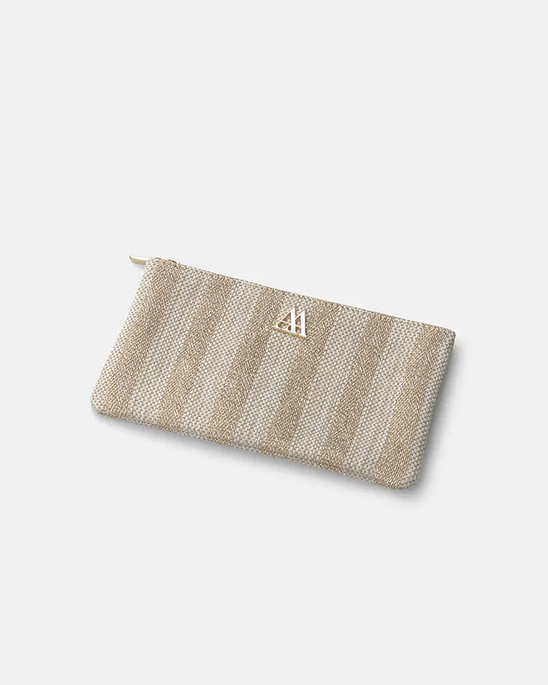 Maya Wallet Taupe Leather