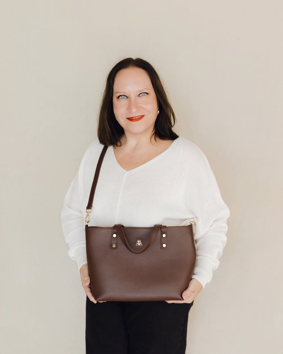 Antonia Bolso Shopper Piel Marrón