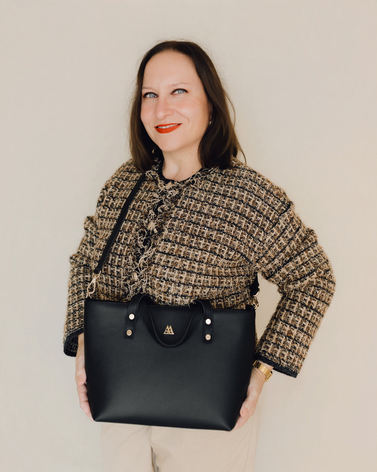 Antonia Bolso Shopper Piel Negro
