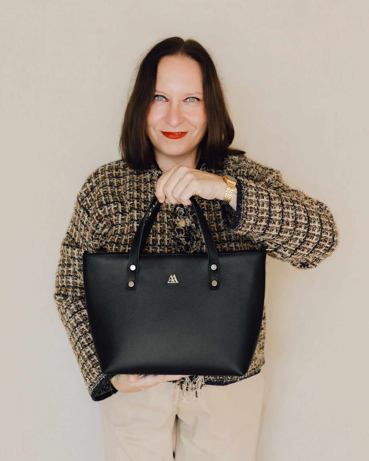 Antonia Bolso Shopper Piel Negro