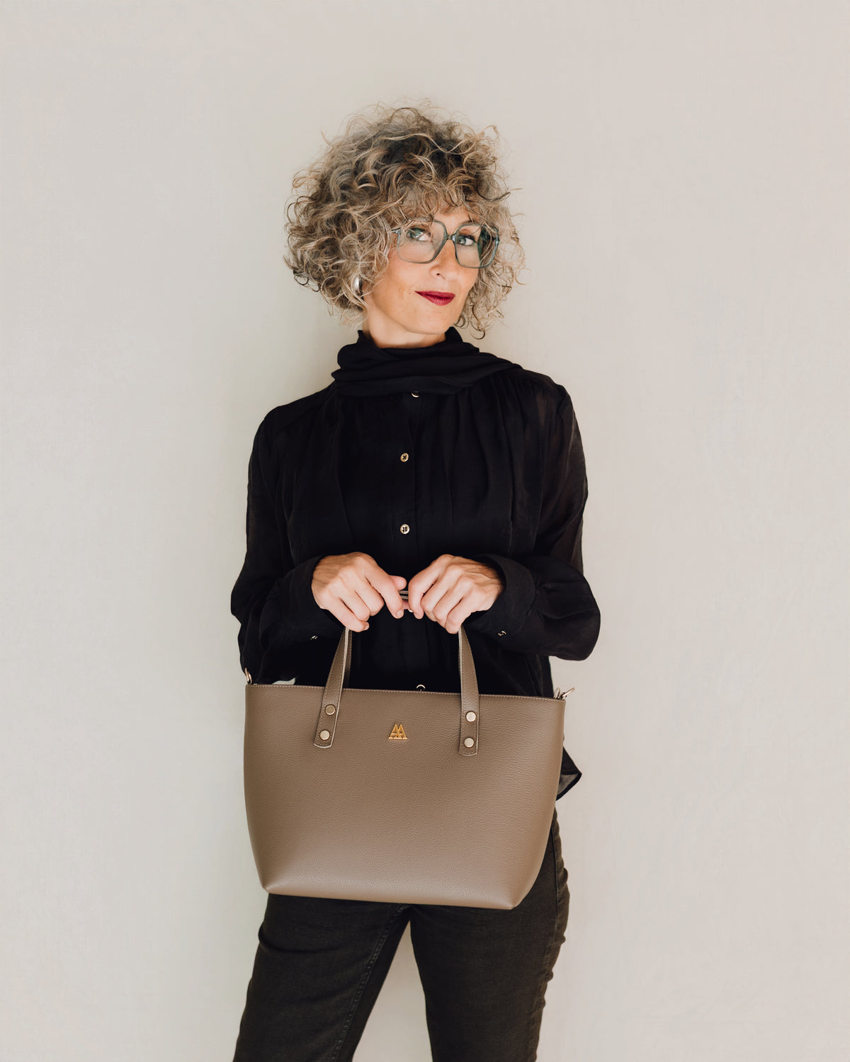 Antonia Bolso Shopper Piel Taupe