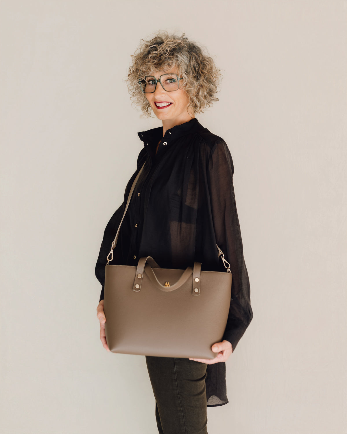 Antonia Bolso Shopper Piel Taupe