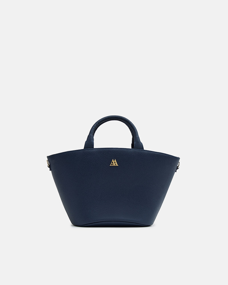 Carlota Bolso Capazo Piel Azul Marino