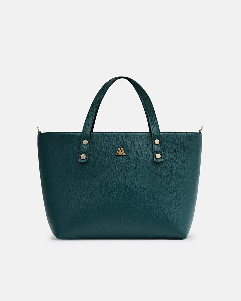 Antonia Bolso Shopper Piel Verde Petróleo