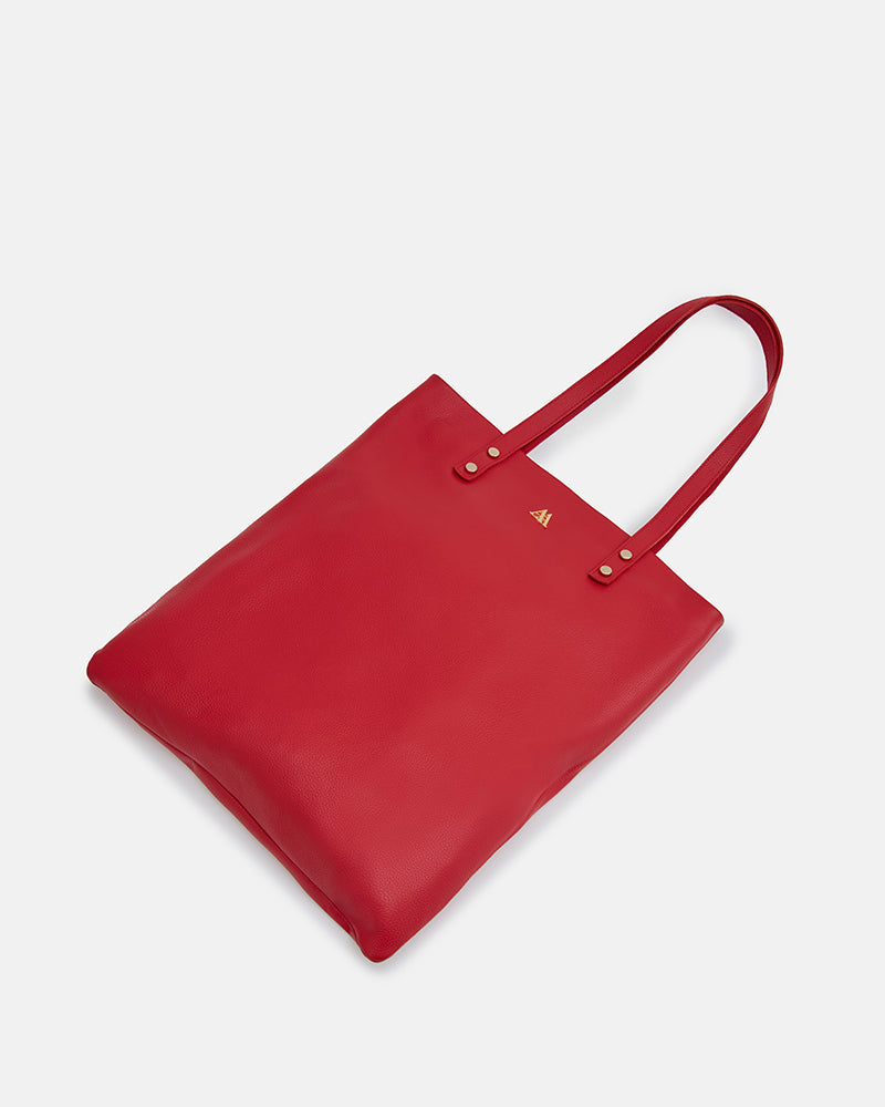 Noa Bolso Tote Bag Piel Rojo