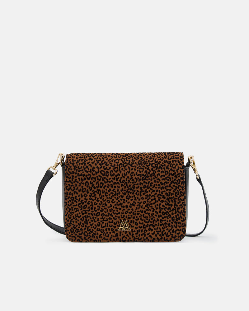 Maria Mini Leather Flap Bag, Red