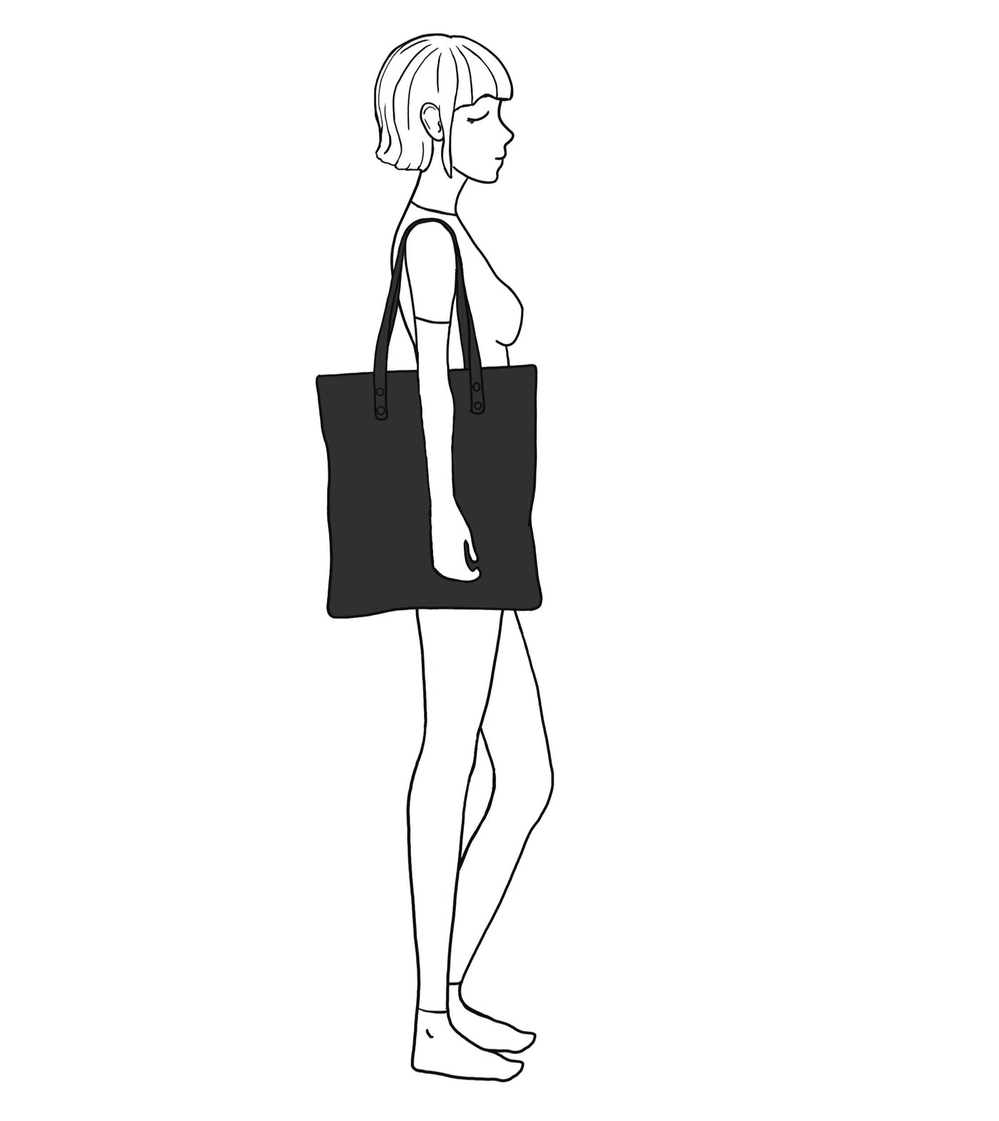 Noa Bolso Tote Bag Piel Fucsia