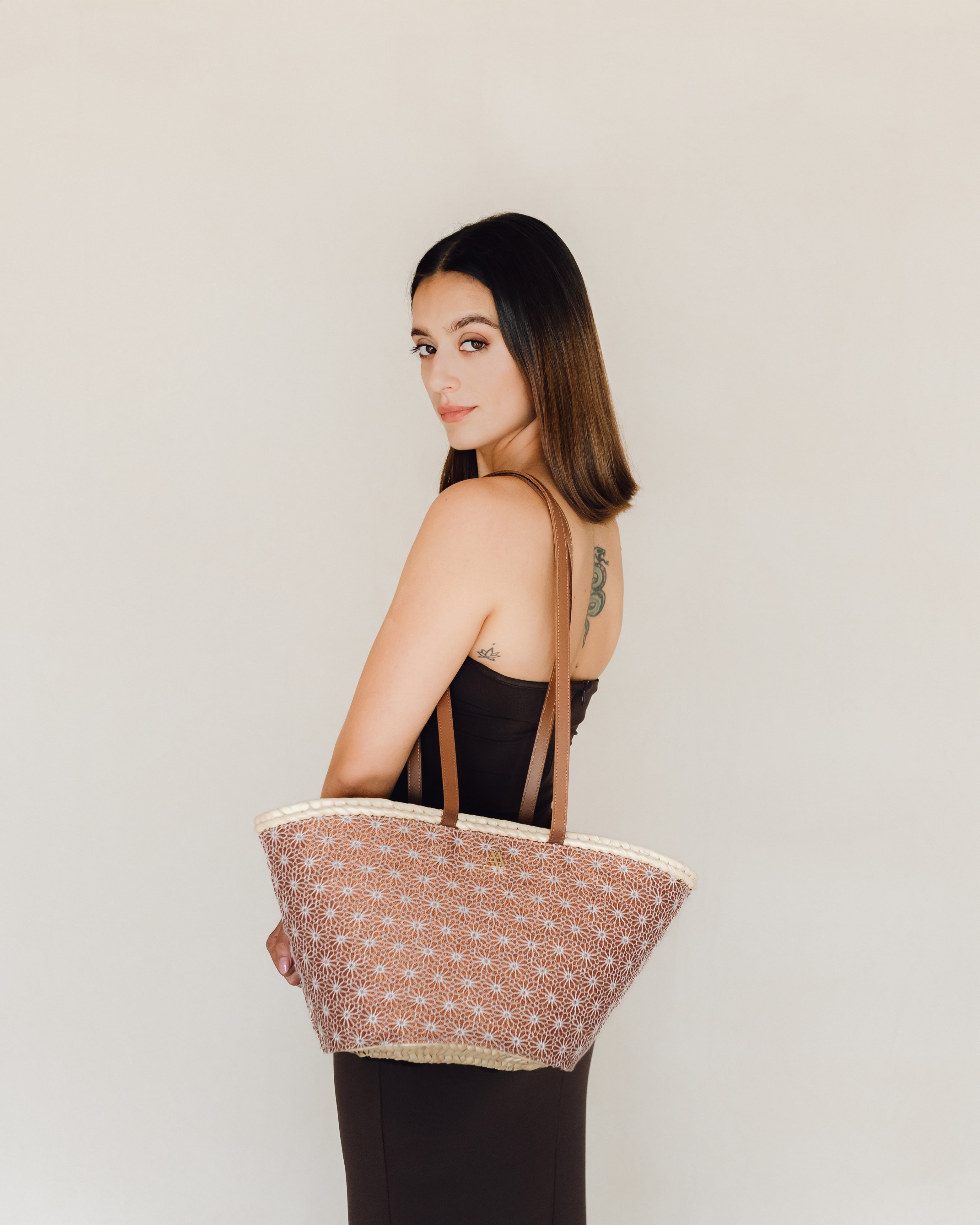 Carmen Flores Lurex Marron