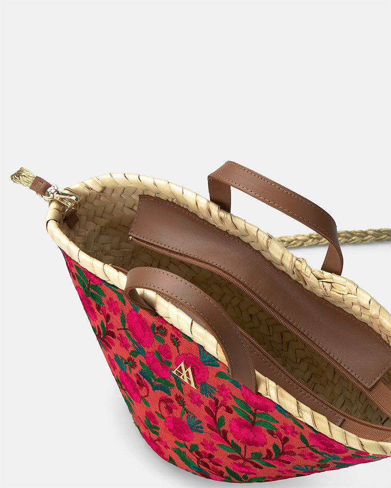 Carmina Bordado Flores Coral