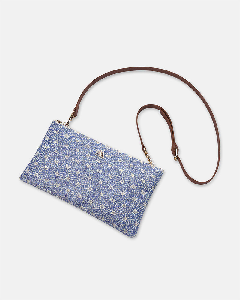 Catalina Flores Lurex Azul