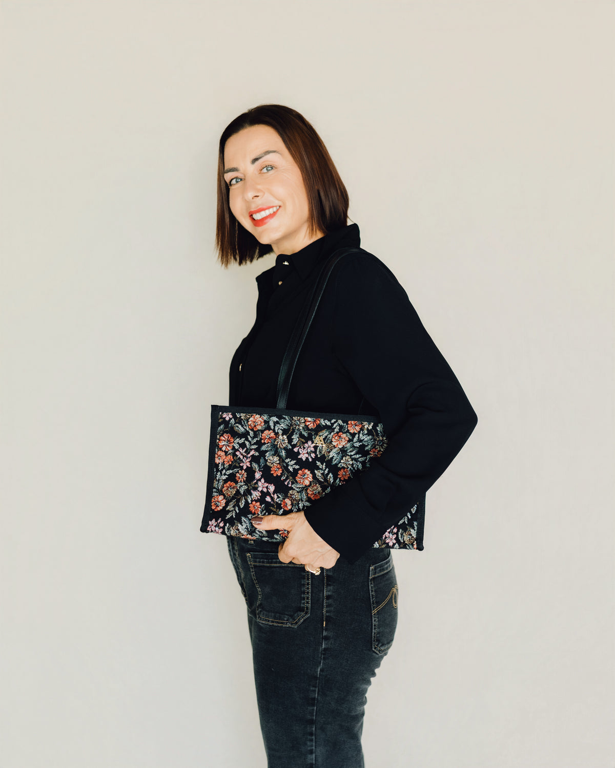 Margot Floral Negro