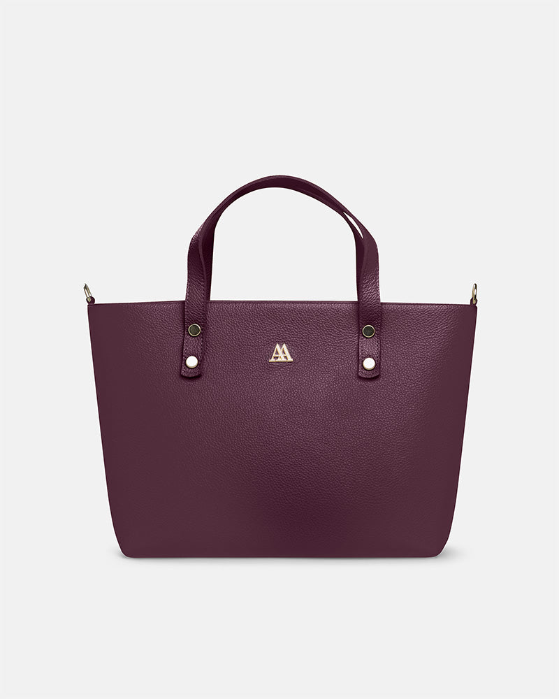 Antonia Bolso Shopper Piel Burdeos