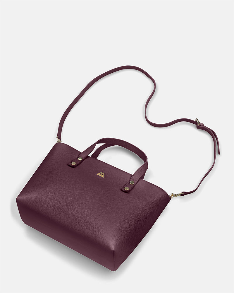 Antonia Bolso Shopper Piel Burdeos
