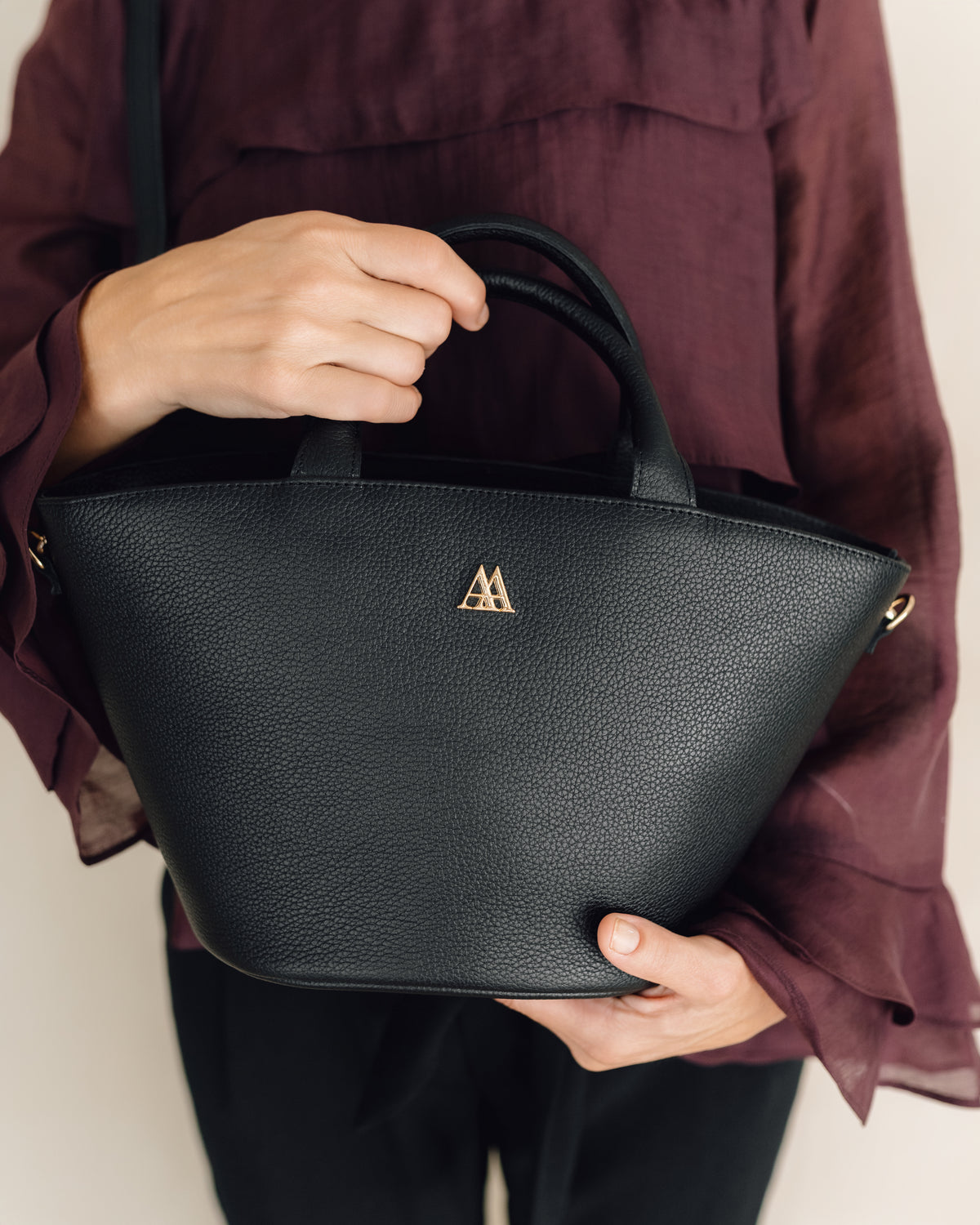 Carlota Sac Cabas Cuir Noir