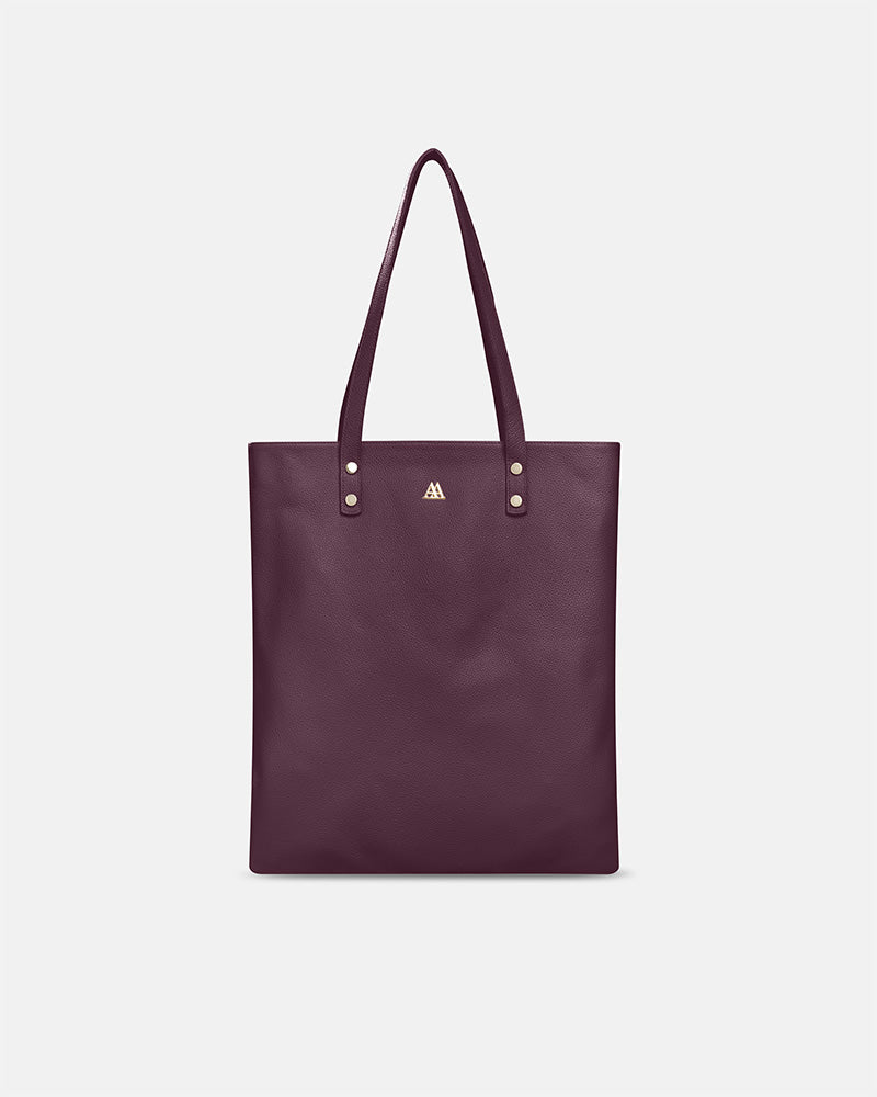 Noa Bolso Tote Bag Piel Burdeos