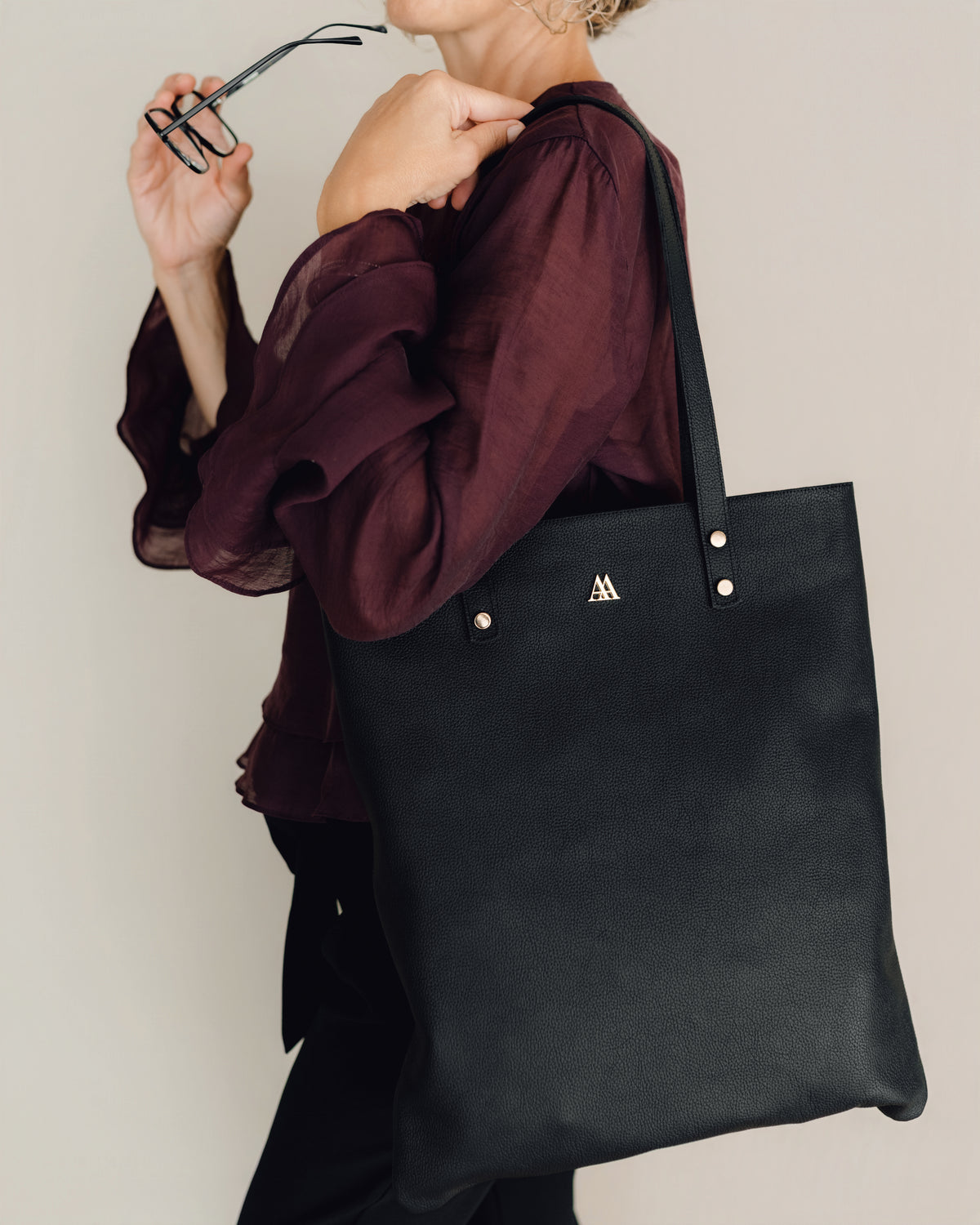 Noa Sac Cabas Cuir Noir