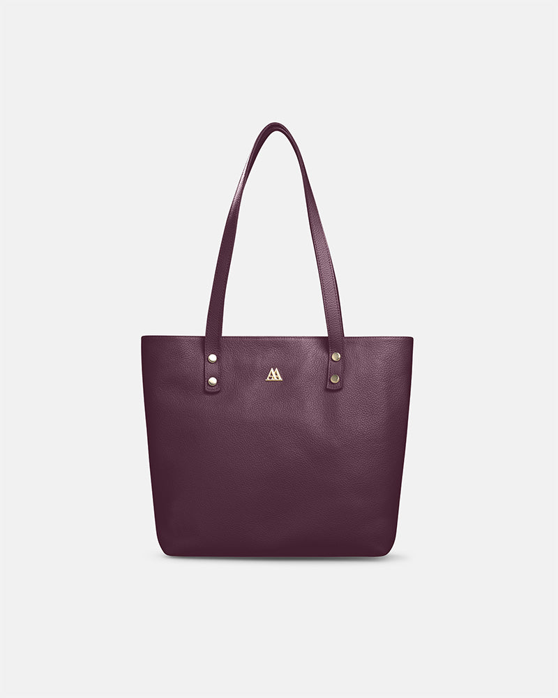 Sofia Bolso Shopper Piel Burdeos