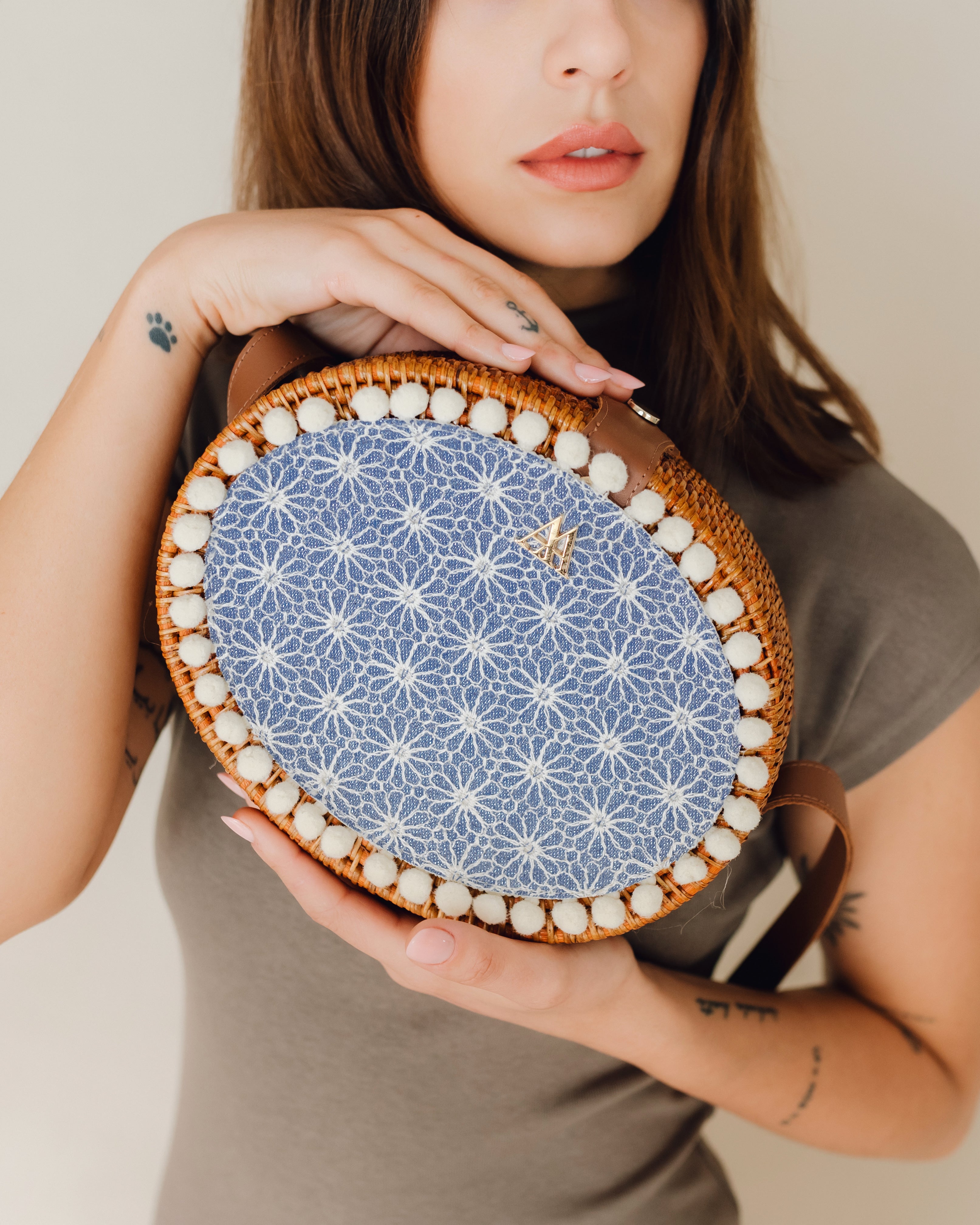 Rosario Flores Lurex Azul