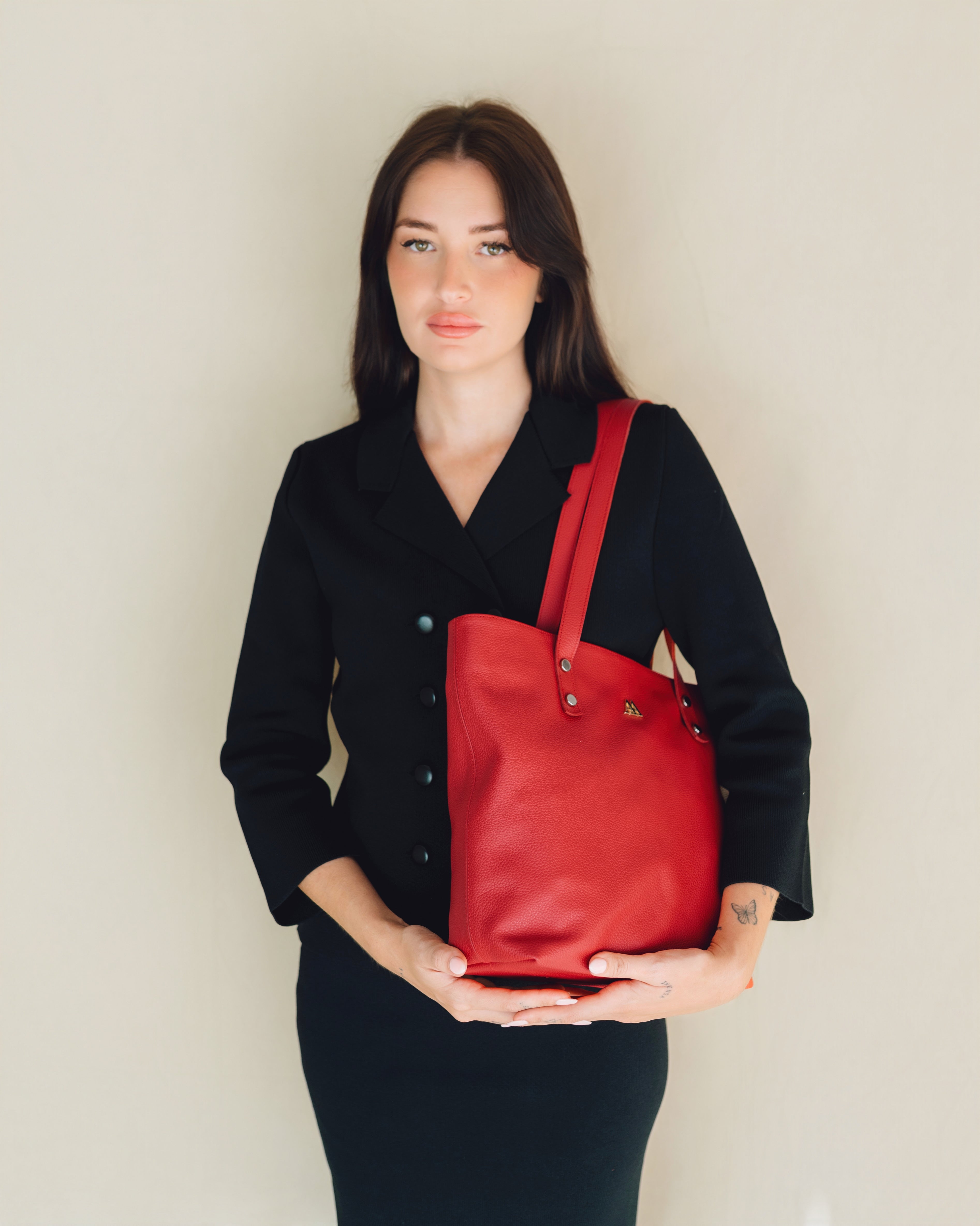 Antonia Bolso Shopper Piel Rojo