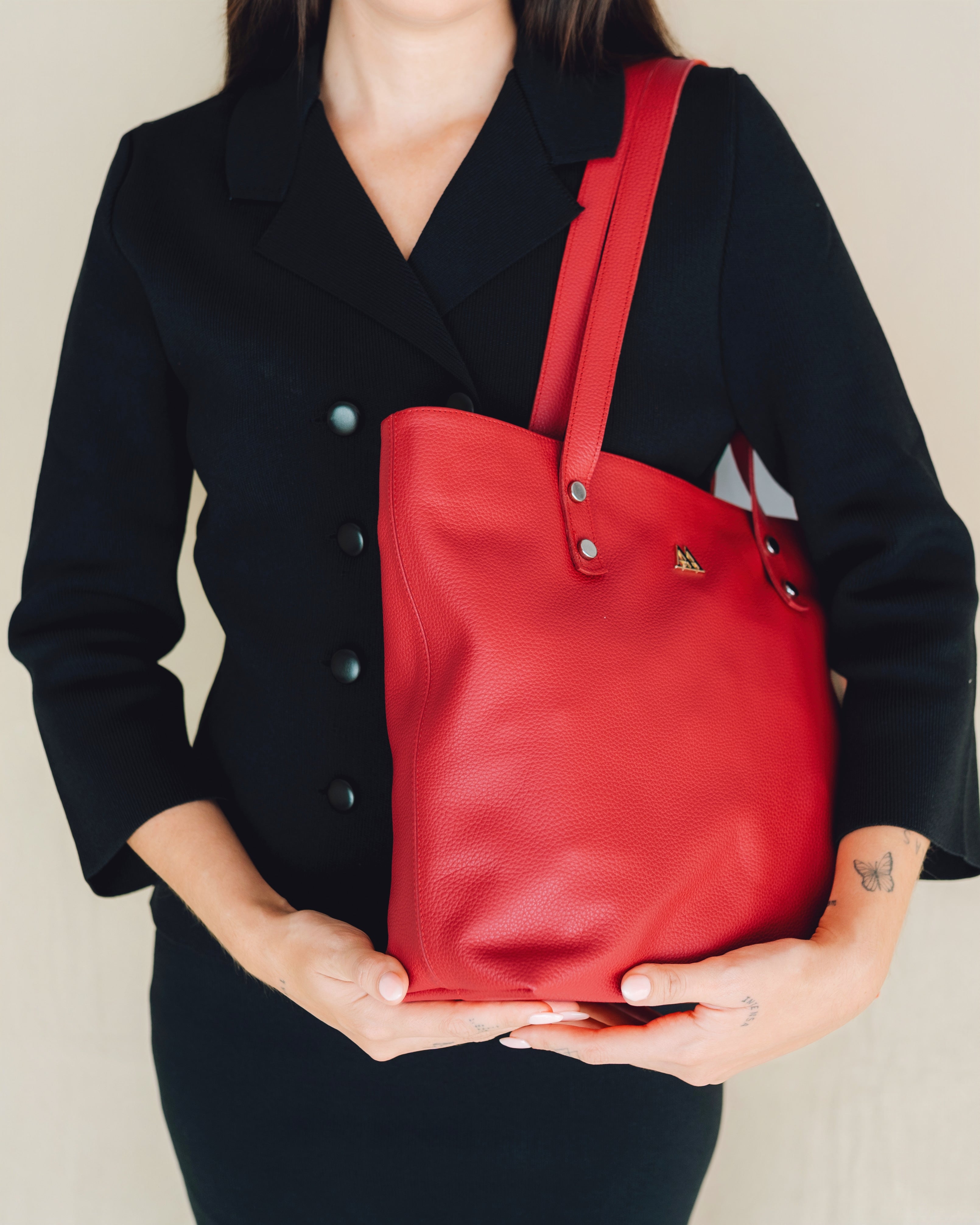 Antonia Bolso Shopper Piel Rojo