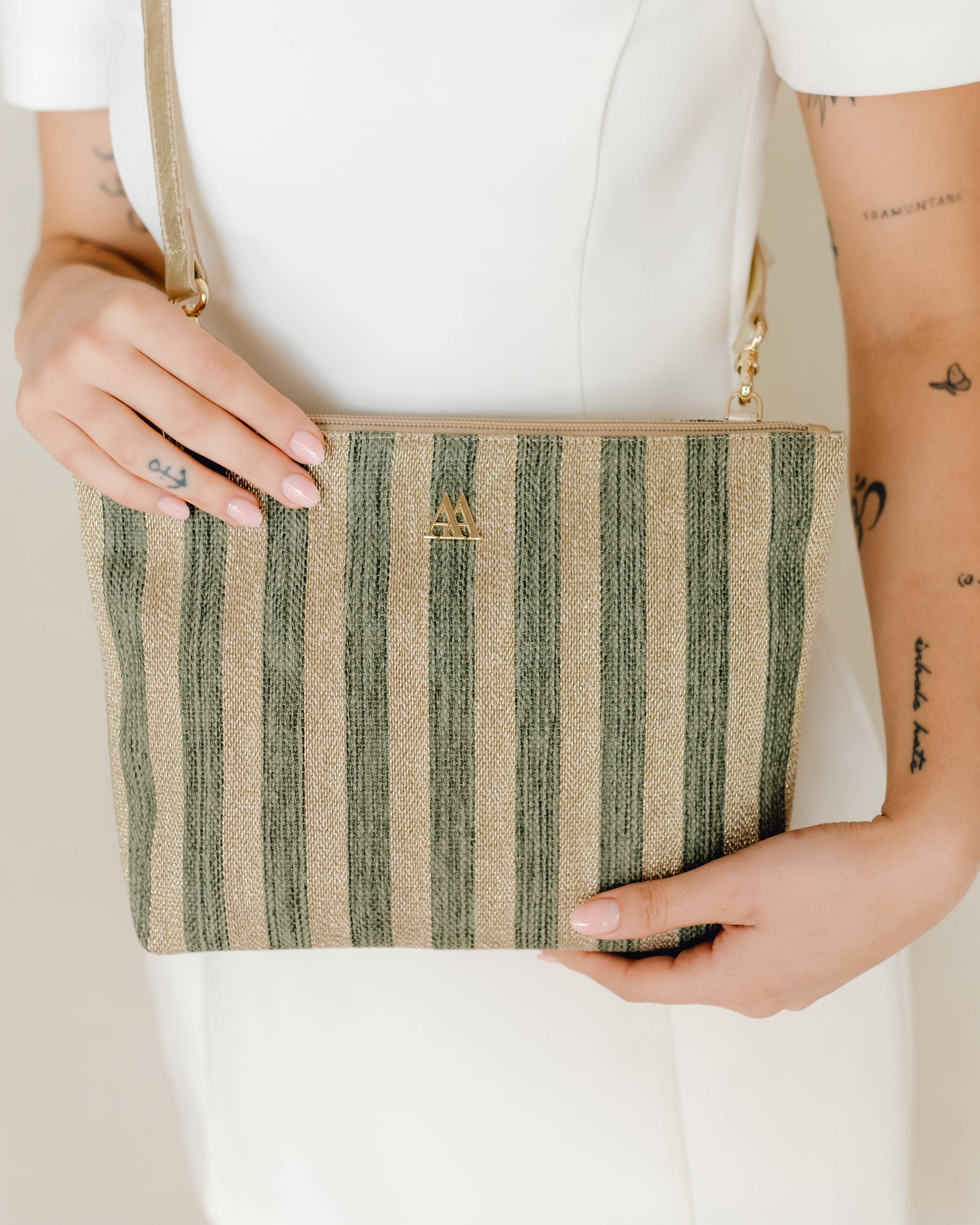 Manola Brown Leather Clutch Bag